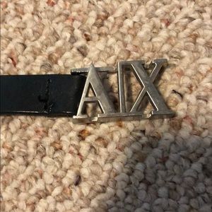 Armani Exchange leather belt